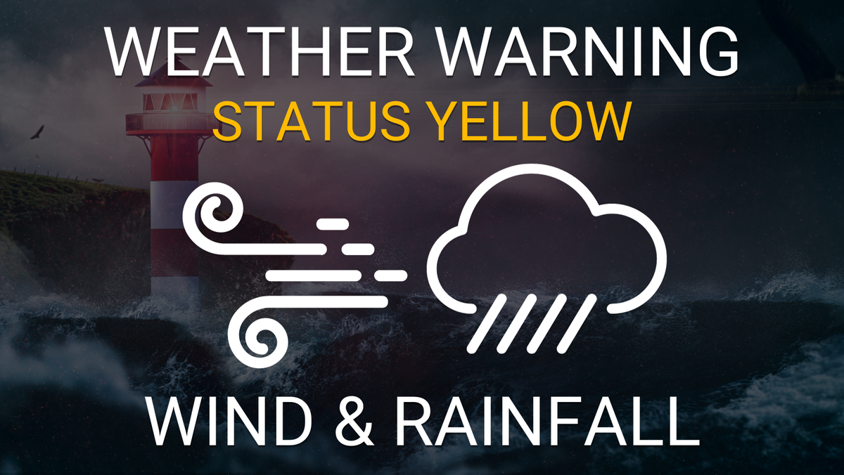 Weather Warning Updated: Wind and Rainfall Warnings Issued