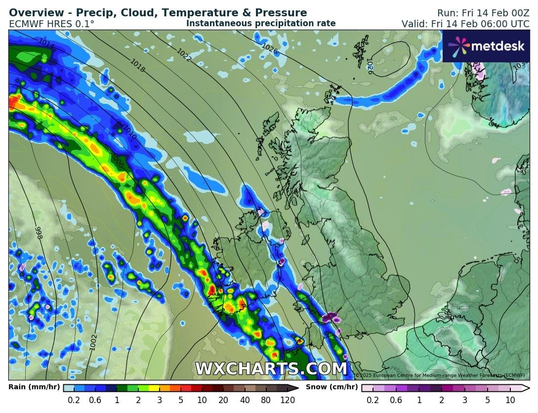 Wet and Blustery Start to the Day - Improving Conditions Later