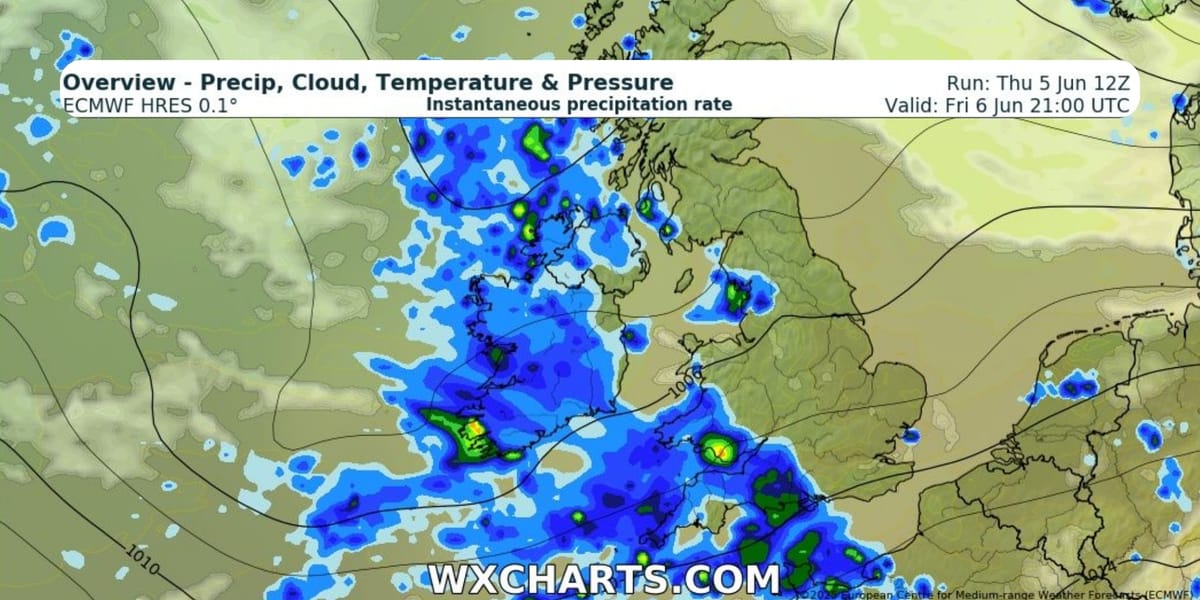 Unsettled Weather Pattern Set to Dominate Cork as June Gets Off to Soggy Start