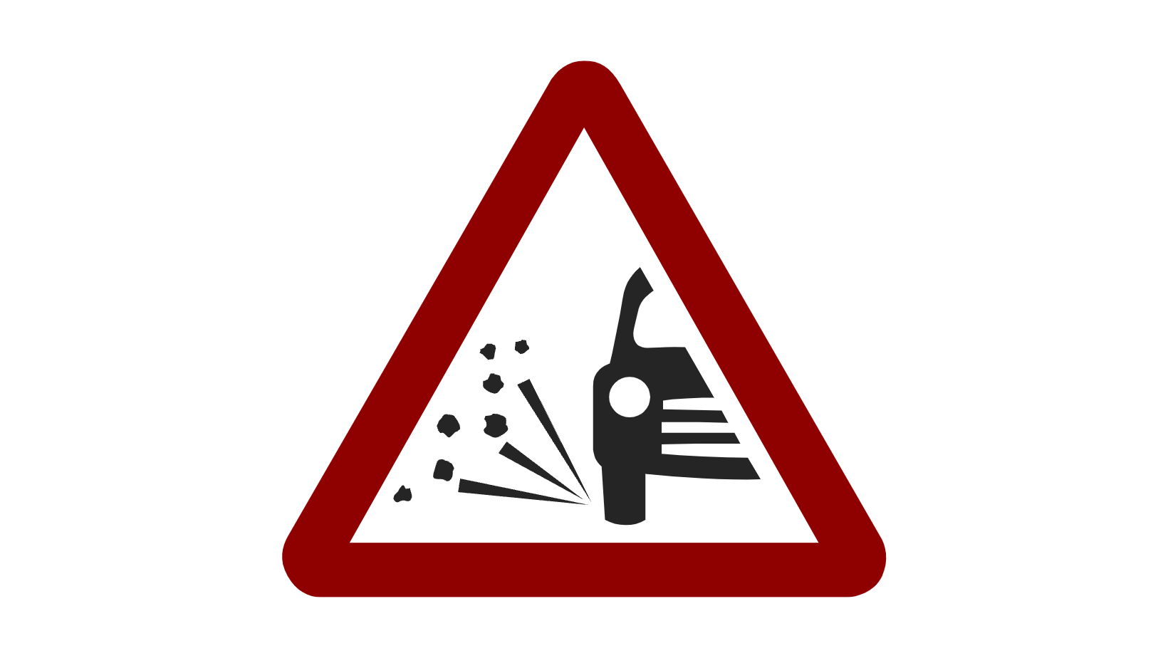 Debris (blocks) on N40 Eastbound