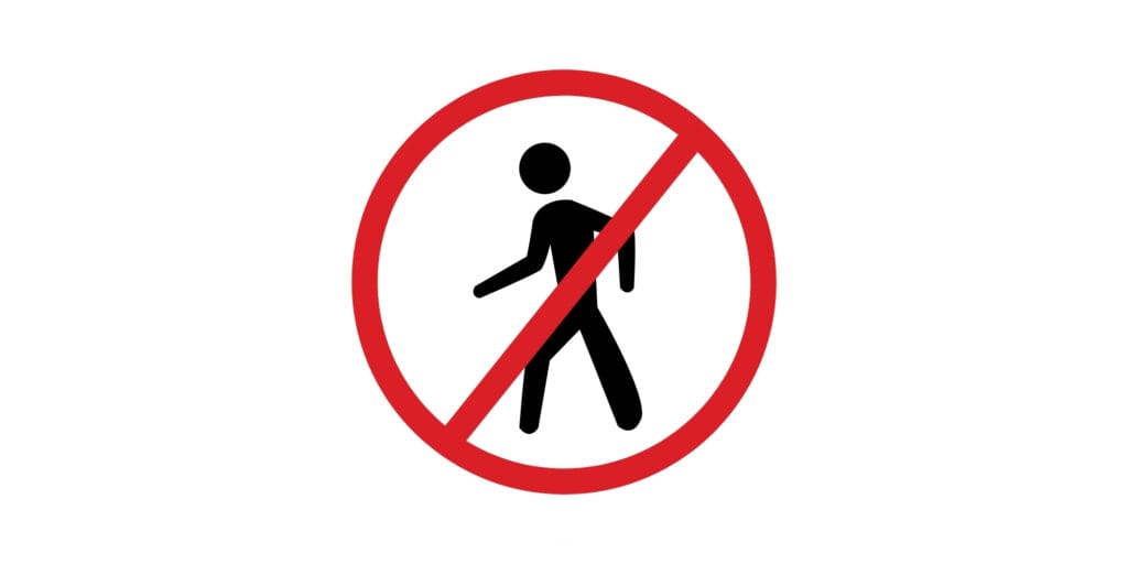 Pedestrian on N40 Eastbound