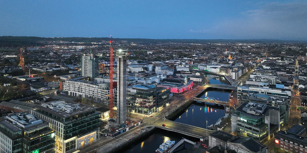 New Landmark for Cork City Centre's Skyline as Ireland's Tallest Residential Building Takes Shape