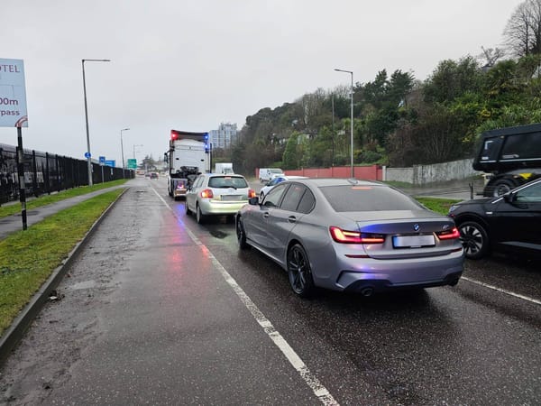 Gardaí in Cork Catch 54 Distracted Drivers Using Mobile Phone Detection Truck