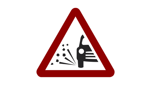 Debris (blocks) on N40 Eastbound