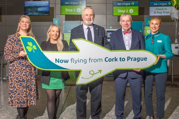 Cork Airport Welcomes New Twice-Weekly Aer Lingus Service to Prague